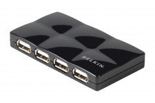 Hub mobile 7 ports USB 2.0 à haut débit (F5U701cwBLK)