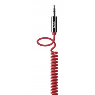 Câble jack spirale 3.5 mm rouge