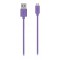 Câble synchro micro USB vers USB 2m violet