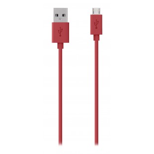 Câble synchro micro USB vers USB 2m rouge