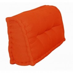 Dossier Cale-Reins 100% coton 60x22/11xH45 cm orange