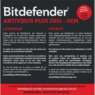 Antivirus Plus 2015 FR OEM 