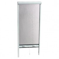 Moustiquaire enroulable en aluminium pour porte - H.220 x L.160 cm - Blanc