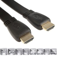 CONTINENTAL EDISON Câble HDMI 2.0 10m slim 4K / Ultra HD 2160P