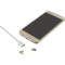 Câble magnétique USB/micro USB gris métallisé
