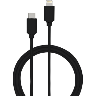 Câble Lightning/USB-C noir de 2 mètres
