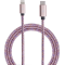 Câble Lightning/USB-C tissé rose de 2 mètres