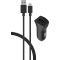 Chargeur allume-cigare avec câble USB/USB-C