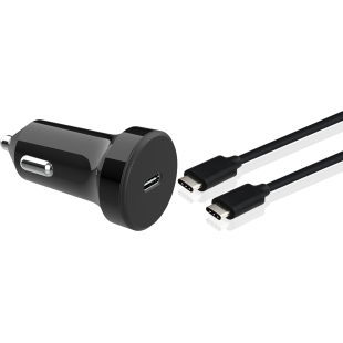 Chargeur allume-cigare avec câble USB-C /USB-C