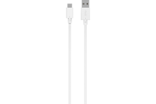 Câble de charge et de synchronisation USB A/C blanc