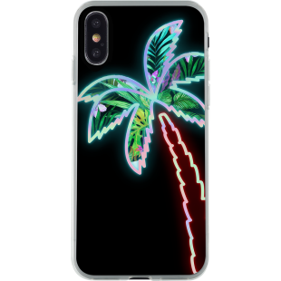 Coque rigide holographique Palm pour iPhone X/XS
