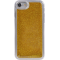 Coque rigide liquide avec paillettes dorées pour iPhone SE (2020)/8/7/6S/6