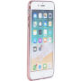 Coque souple transparente métal rose pour iPhone 6 Plus/6S Plus/7 Plus/8 Plus