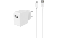 Chargeur secteur avec câble USB-A/USB-C 