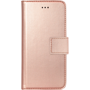 Etui folio universel rose métal taille L