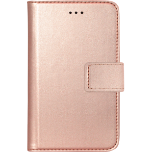 Etui folio universel rose métal taille XS