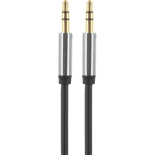 Câble audio Jack 3.5/Jack 3.5 noir