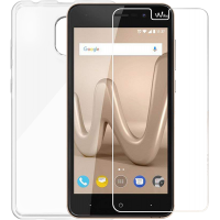 Pack protection transparent avec coque et protège-écran pour Wiko Lenny 5