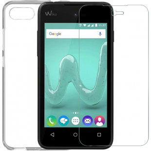 Pack protection transparent avec coque et protège-écran pour Wiko Sunny 3