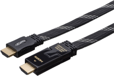 Câble plat HDMI noir Bigben