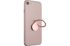 Anneau rotatif rose doré en forme de goutte d'eau pour smartphone