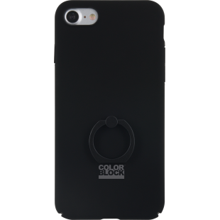 Coque rigide avec bague intégrée Colorblock noire pour iPhone 6/6S/7/8