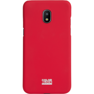 Coque rigide rouge Colorblock pour Samsung Galaxy J2 J250 2018
