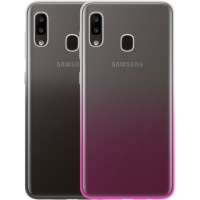ack de 2 coques semi-rigides Colorblock pour Samsung Galaxy A20e A202