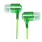Casque intra-auriculaires Colorblock stéréo finition métal Acid Green