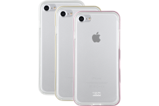3X bumpers Colorblock rose, doré et blanc pour iPhone 6/6S/7/8