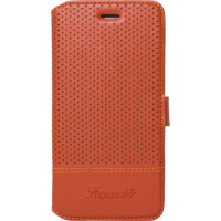 Etui folio Façonnable orange micro perforé pour iPhone 6/6S