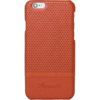 Coque rigide Façonnable orange micro perforée pour iPhone 6/6S
