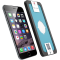 Protège-écran en verre trempé Force Glass fumé pour iPhone 6/6S avec kit de pose