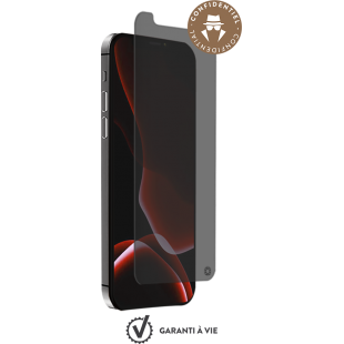 Protège-écran en verre organique 2,5D Force Glass fumé pour iPhone 12 Mini