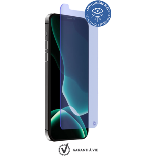 Protège-écran en verre organique Force Glass anti-bleu pour iPhone 12/ 12 Pro 