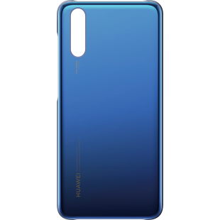 Coque rigide bleue translucide Huawei pour P20