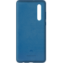 Coque rigide finition soft touch bleue pour Huawei P30
