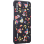 Coque semi-rigide noire florale Huawei pour P30 Lite