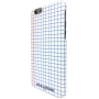 Coque semi-rigide à carreaux Ines de la Fressange blanche pour iPhone 6/6S