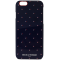 Coque semi-rigide Ines de la Fressange bleue marine à pois pour iPhone 6/6S