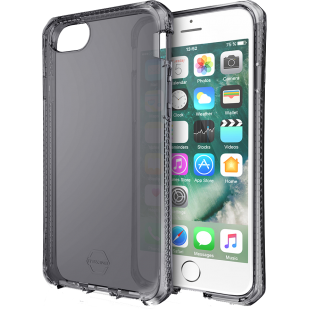 Coque semi-rigide Itskins Spectrum noire translucide pour iPhone SE (2020)/8/7/6