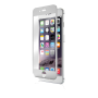 Protège-écran intégral en verre trempé contour argenté Qdos pour iPhone 6