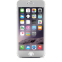 Protège-écran intégral en verre trempé contour argenté Qdos pour iPhone 6