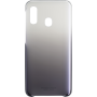 Coque rigide dégradée noire et transparente Evolution Samsung Galaxy A20e A202
