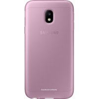 Coque semi-rigide Samsung EF-AJ330TP rose translucide pour Galaxy J3 J330 2017