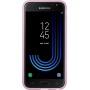 Coque semi-rigide Samsung EF-AJ330TP rose translucide pour Galaxy J3 J330 2017