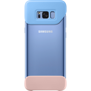 Coque Pop Cover Samsung EF-MG955CL transparente et bleue pour Galaxy S8 + 