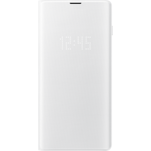 Etui folio LED View Cover Samsung EF-NG975PW blanc pour Galaxy S10+ G975