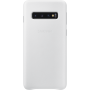 Coque rigide en cuir blanc Samsung EF-VG973LW pour Galaxy S10 G973
