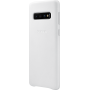 Coque rigide en cuir blanc Samsung EF-VG973LW pour Galaxy S10 G973